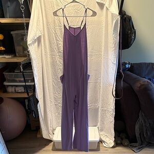 Purple Spaghetti Strap Jumpsuit